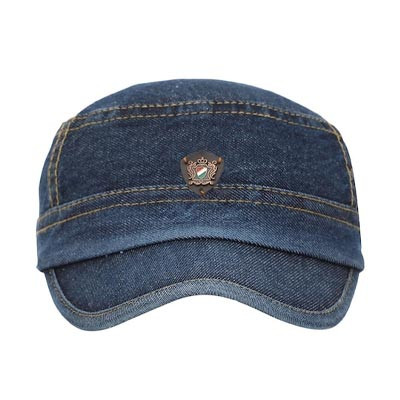 Men Blue Solid Baseball Cap